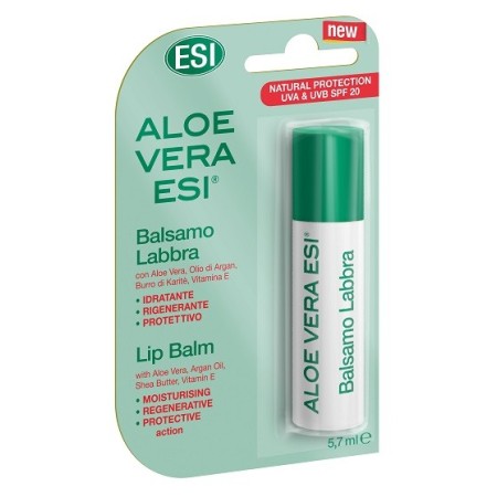 ESI Aloe Vera Protezione 20 Balsamo Idratante Labbra 1 Stick 5,7 ml