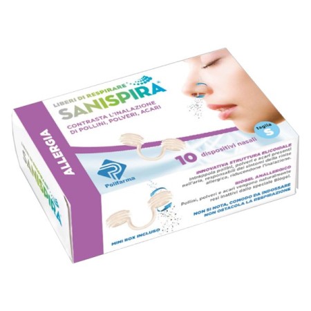 Sanispira Allergia Filtro Nasale Contro Rinite Allergica Taglia L 10 Pezzi
