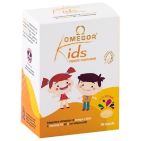 Omegor Kids Integratore di Omega 3 e Vitamine 60 Capsule Masticabili Omegor Kids Integratore di Omega 3 e Vitamine 60 Capsule Masticabili