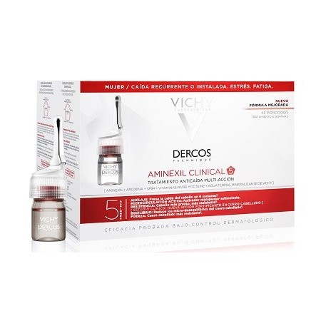 Vichy Dercos Aminexil Intensive 5 Trattamento Anticaduta Donna 42 Fiale