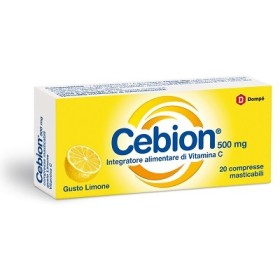 Cebion Limone Integratore di Vitamina C 20 Compresse Masticabili Cebion Limone Integratore di Vitamina C 20 Compresse Masticabili