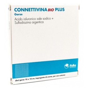 ConnettivinaBio Plus Garze Impregnate Di Crema 10x10 cm 10 Garze ConnettivinaBio Plus Garze Impregnate Di Crema 10x10 cm 10 Garze