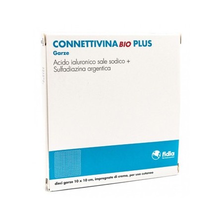 ConnettivinaBio Plus Garze Impregnate Di Crema 10x10 cm 10 Garze