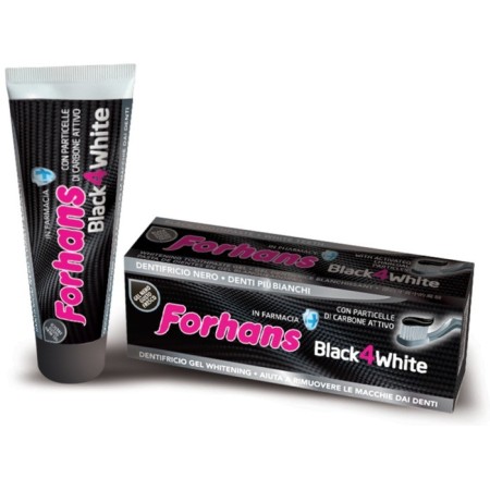 Forhans Black4White Dentifricio Ultrasbiancante 75 ml
