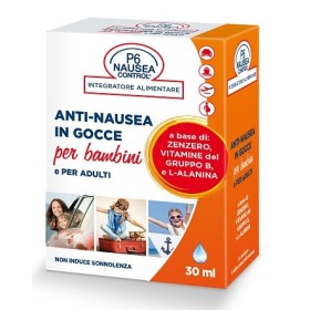 P6 Nausea Control Gocce Anti Nausea Adulti e Bambini 30 ml P6 Nausea Control Gocce Anti Nausea Adulti e Bambini 30 ml