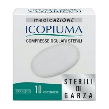 Icopiuma Compresse Oculari Adesive Sterili 10 Pezzi