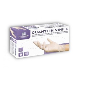 Gammadis Guanti in Vinile Senza Polvere Taglia M 100 Pezzi Gammadis Guanti in Vinile Senza Polvere Taglia M 100 Pezzi