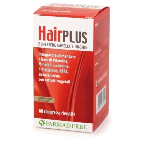 Farmaderbe Hair Plus Integratore Capelli Unghie 60 Compresse Farmaderbe Hair Plus Integratore Capelli Unghie 60 Compresse