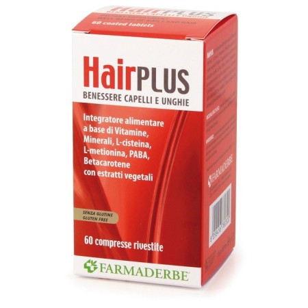 Farmaderbe Hair Plus Integratore Capelli Unghie 60 Compresse