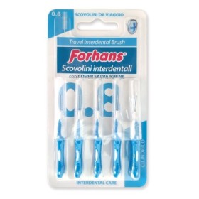 Forhans Scovolino Interdentale Viaggio 0.8 per Spazi Molto Stretti 5 pezzi Forhans Scovolino Interdentale Viaggio 0.8 per Spazi Molto Stretti 5 pezzi