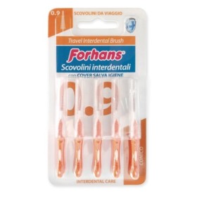 Forhans Scovolino Interdentale Bursh da Viaggio 0.9 mm per Spazzi Dentali Stretti 5 pezzi Forhans Scovolino Interdentale Bursh da Viaggio 0.9 mm per Spazzi Dentali Stretti 5 pezzi