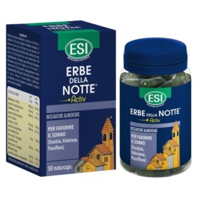 Esi Erbe Della Notte Activ Integratore Sonno 50 Capsule Esi Erbe Della Notte Activ Integratore Sonno 50 Capsule