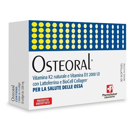 Osteoral Integratore Per Le Ossa 30 Capsule Molli