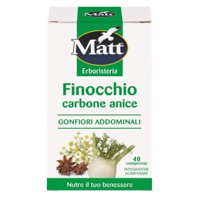 Matt Erboristeria Finocchio Carbone E Anice Integratore Contro I Gonfiori Addominali 40 Compresse Matt Erboristeria Finocchio Carbone E Anice Integratore Contro I Gonfiori Addominali 40 Compresse