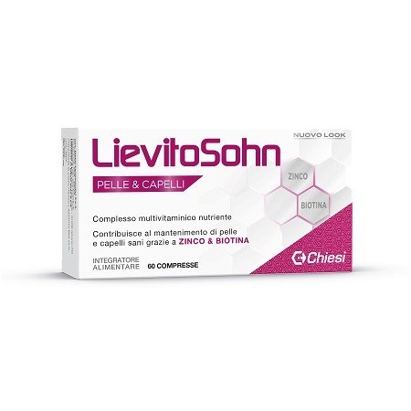 LievitoSohn Pelle e Capelli Integratore Con Fermenti Lattici 60 Compresse