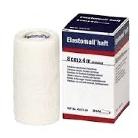 Elastomull Haft Benda di Fissaggio Coesiva Elastica m 4x8 cm Elastomull Haft Benda di Fissaggio Coesiva Elastica m 4x8 cm