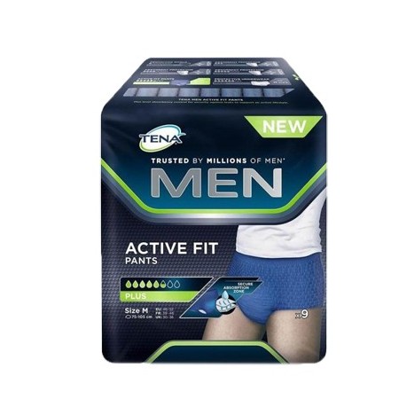 Tena Men Active Fit Slip Assorbente Uomo perdite Urinarie Taglia M 9 Pezzi