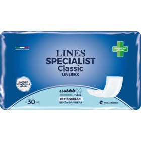 Lines Specialist Rettangolare Pannolone Senza Barriera 30 Pezzi Lines Specialist Rettangolare Pannolone Senza Barriera 30 Pezzi
