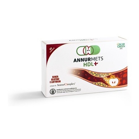 AnnurMets HDL  Integratore Trigliceridi e Colesterolo 30 Compresse