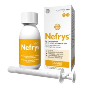 Nefrys Benessere Vie Urinarie Cani e Gatti Con Siringa Dosatrice 100 ml Nefrys Benessere Vie Urinarie Cani e Gatti Con Siringa Dosatrice 100 ml