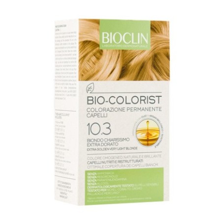 Bioclin Bio-Colorist 10.3 Biondo Chiarissimo Extra Dorato Tintura Naturale Capelli