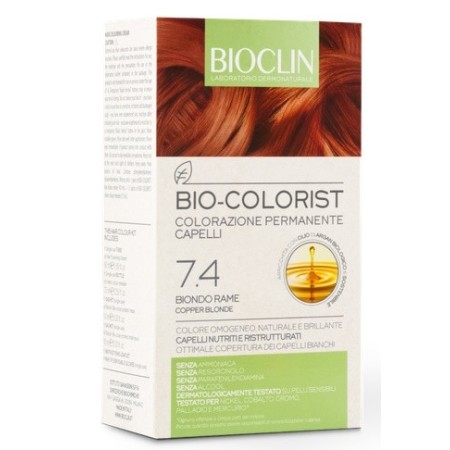 Bioclin Bio-Colorist 7.4 Biondo Rame Tintura Naturale Capelli