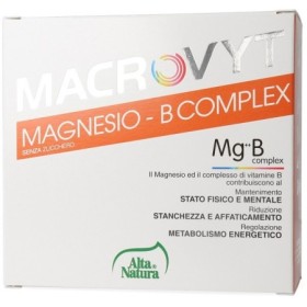 Macrovyt Magnesio B Complex Integratore Energetico 18 Bustine Macrovyt Magnesio B Complex Integratore Energetico 18 Bustine