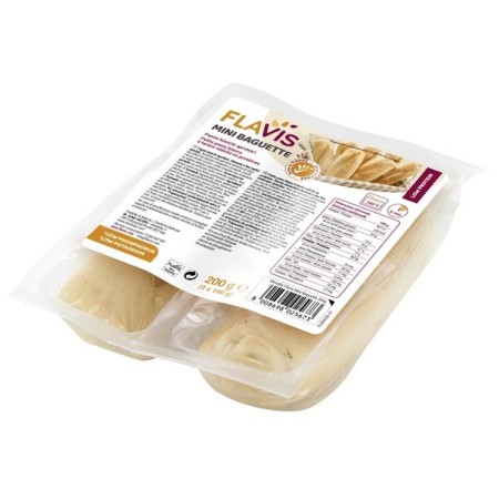 Flavis Mini Baguette Panini Bianchi Aproteici 2x100 g
