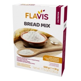 Mevalia Flavis Bread Mix Preparato Aproteico per Pane e Impasti Lievitati 500 g Mevalia Flavis Bread Mix Preparato Aproteico per Pane e Impasti Lievitati 500 g