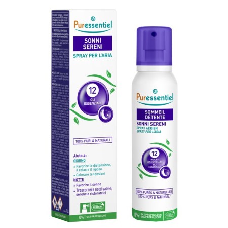 Puressentiel Sonni Sereni con 12 Olii Essenziali Spray per Uso Atmosferico 200 ml