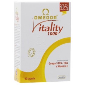 Omegor Vitality 1000 Integratore Omega3 EPA DHA 60 Capsule Molli Omegor Vitality 1000 Integratore Omega3 EPA DHA 60 Capsule Molli