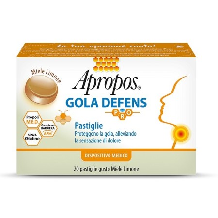 Apropos Gola Defens Pro Miele E Limone 20 Pastiglie