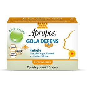 Apropos Gola Defens Pro Gusto Mentolo ed Eucaliptolo 20 Pastiglie Apropos Gola Defens Pro Gusto Mentolo ed Eucaliptolo 20 Pastiglie