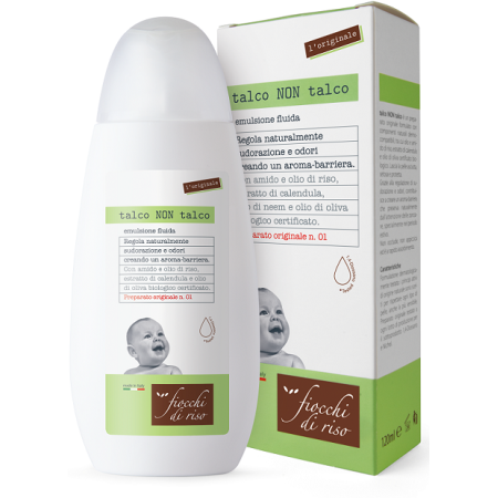 Fiocchi Di Riso Talco Non Talco Emulsione Regola Odore e Sudorazione 120 ml