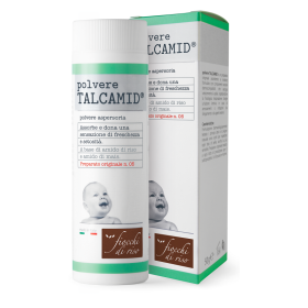 Fiocchi di Riso Talcamid Polvere Assorbente Rinfrescante 50 g Fiocchi di Riso Talcamid Polvere Assorbente Rinfrescante 50 g