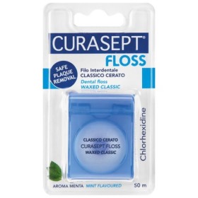 Curasept Floss Classico Cerato Filo Interdentale con Clorexidina 50 m Curasept Floss Classico Cerato Filo Interdentale con Clorexidina 50 m