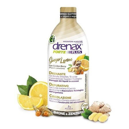 Drenax Forte Ginger&Lemon Integratore Drenante e Depurativo 750 ml