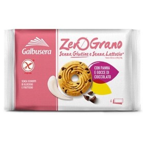 Galbusera Zerograno Frollini con Panna e Gocce di Cioccolato 220 g Galbusera Zerograno Frollini con Panna e Gocce di Cioccolato 220 g