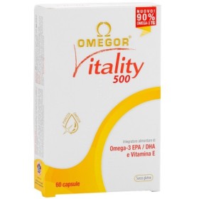 Omegor Vitality 500 Integratore Omega3 EPA DHA 60 Perle Omegor Vitality 500 Integratore Omega3 EPA DHA 60 Perle
