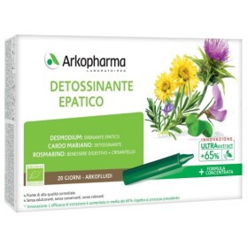 Arkofluidi Detossinante Epatico Integratore Fegato 20 Flaconcini Arkofluidi Detossinante Epatico Integratore Fegato 20 Flaconcini