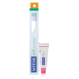 Vitis Soft Access Spazzolino con Testina Piccola e Setole Morbide   Dentifricio Gingival 15 ml Vitis Soft Access Spazzolino con Testina Piccola e Setole Morbide   Dentifricio Gingival 15 ml