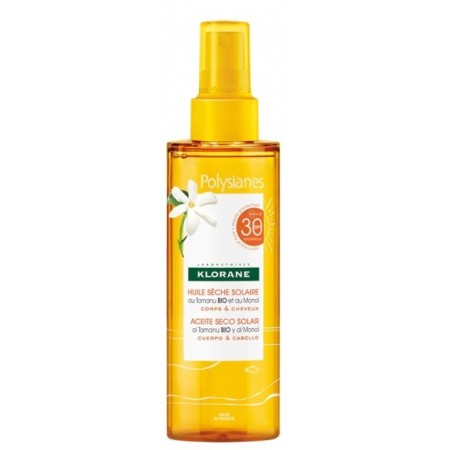 Klorane Polysianes Olio Secco Solare SPF 30 Corpo e Capelli  200 ml