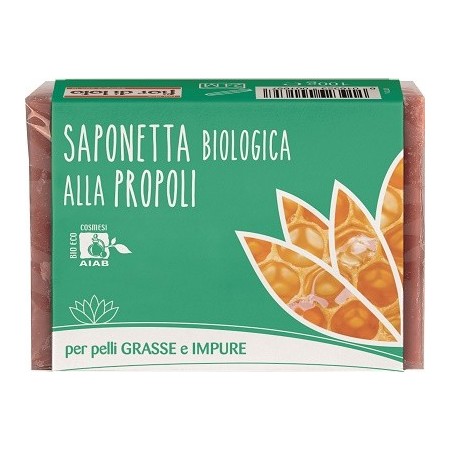 Fior Di Loto Saponetta al Propoli Pelli Grasse E Impure 100 g