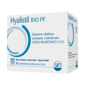 Hyalistil Bio PF Soluzione Oftalmica Umettante Lubrificante 0,2% Sodio ialuronato 30 Flaconcini Mono Hyalistil Bio PF Soluzione Oftalmica Umettante Lubrificante 0,2% Sodio ialuronato 30 Flaconcini Mono