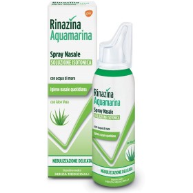 Rinazina Aquamarina Spray Nasale Isotonico con Aloe Vera 100 ml Rinazina Aquamarina Spray Nasale Isotonico con Aloe Vera 100 ml