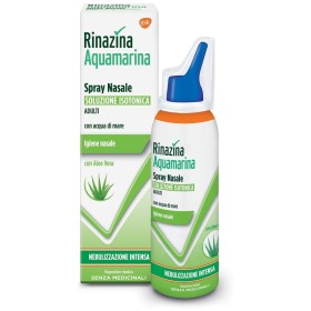 Rinazina Aquamarina Spray Nasale Isotonico Intenso con Aloe Vera 100 ml Rinazina Aquamarina Spray Nasale Isotonico Intenso con Aloe Vera 100 ml