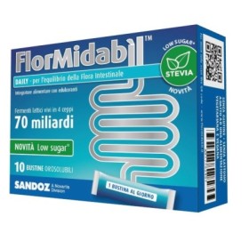 FlorMidabil Daily Polvere Integratore Fermenti Lattici 10 Bustine FlorMidabil Daily Polvere Integratore Fermenti Lattici 10 Bustine