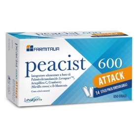 Peacist 600 Attack Integratore per Infezioni Vie Urinarie 14 Bustine Peacist 600 Attack Integratore per Infezioni Vie Urinarie 14 Bustine