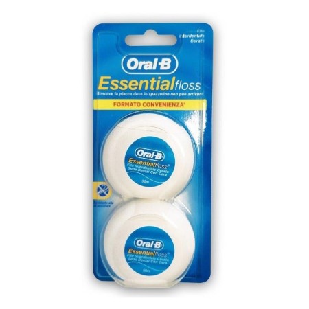 Oral-B Filo Interdentale Essential Al Sapore Di Menta BIPACCO 2X50m