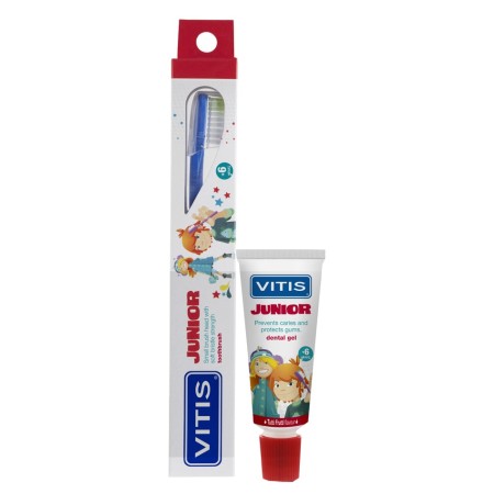 Vitis Junior Spazzolino Bambini  6 anni   Gel Dentifricio 15 ml
